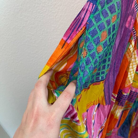 ORIENTIQUE Australian Amalfi Bubble Dress Tunic Size Small Art to Wear - Picture 4 of 8